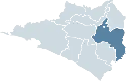 Location of Colima within the state