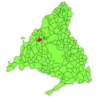 Location in the Community of Madrid, Spain