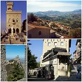 A collage of the City of San Marino.