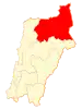 Map of Diego de Almagro commune in the Atacama Region