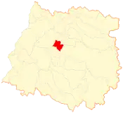 Location of Talca commune in Maule Region