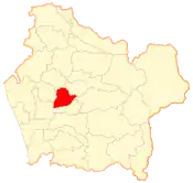 Map of Temuco commune in Araucanía Region