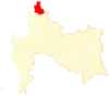 Location of the Tomé commune in Biobío Region