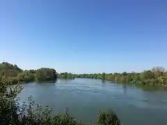 Confluence Ariège-Garonne.