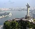 Corcovado Hill in Rio de Janeiro, Brazil with Jesus Christ the Redeemer statue