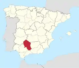 Province of Córdoba within Spain