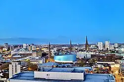 Skyline of Coventry city centreview from One Friargate