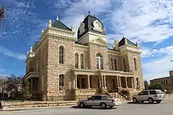 The Crockett County Courthouse in Ozona