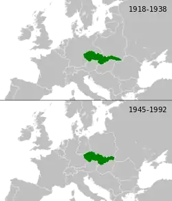 Czechoslovakia during interwar period and Cold War