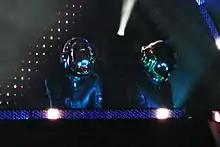 Daft Punk in one of their live shows.