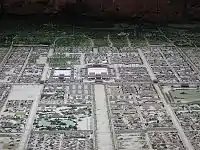 Model of ancient Kyoto with Imperial Palace