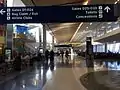 Interior of Terminal D at the airport.