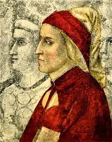 Giotto's portrait of the famous writer Dante Alighieri