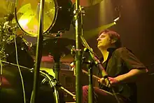 Dave Lombardo of Slayer performing in 2009