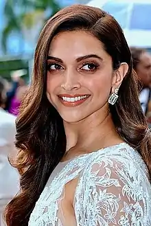 Deepika Padukone is seen smiling at the camera