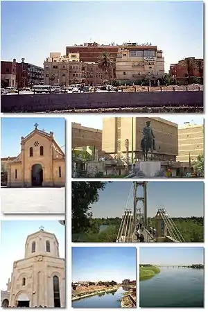 A collage of Deir ez-Zor