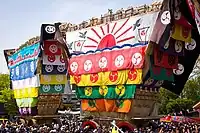 Hikiyama float at Aoba Festival