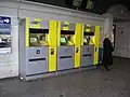 Vending machine selling train tickets in Ghent.