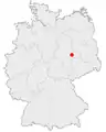 Position of Dessau in Germany