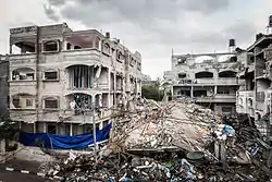 House in the Jabalia refugee camp, destroyed by Israeli bombing 2012