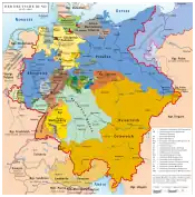 Map of the German Confederation