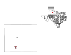 Location in Dickens County, Texas