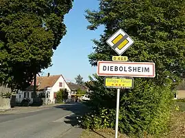 The village entry in Diebolsheim