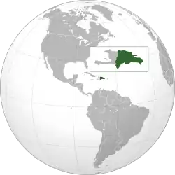 Location of Dominican Republic