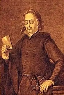 Francisco de Quevedo, after a painting by R. Ximeno.