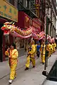 Dragon dancers in Hong Kong