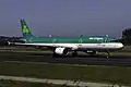 An Aer Lingus Airbus A321. These usually fly from Ireland across the Atlantic to the US.