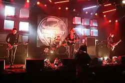 Editors performing "All Sparks" at the Mercury Prize Award Show in September 2006.