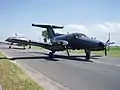 Training and light transport plane, built in Brazil, the Xingu.