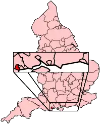 This map of England shows where Poole is.