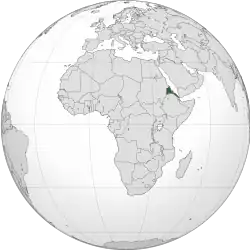 Location of Eritrea