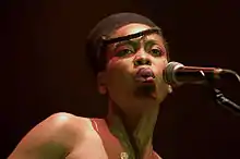 Erykah Badu at a concert in 2008