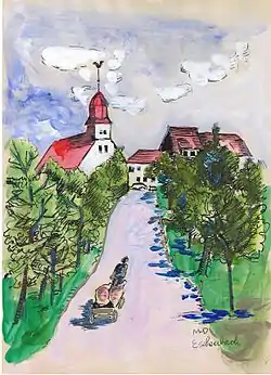 Eschenbach (Göppingen), water color