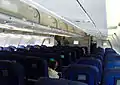 Air France cabin on an Airbus A340.