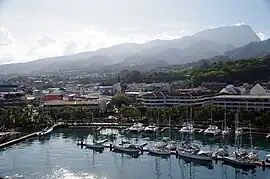 Marina of Papeete and city centre