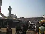 Ayodhya Chowk, the city centre with its clock tower.