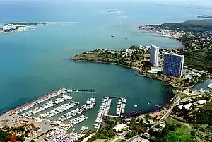 Aerial view of Fajardo's basin