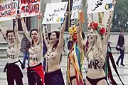 Femen protest in Paris