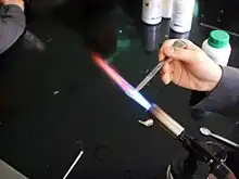 Flame test for potassium