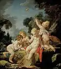 Putti with Birds, c. 1730–1733, Honolulu Academy of Arts