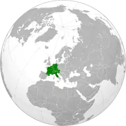 Location of Carolingan Empire