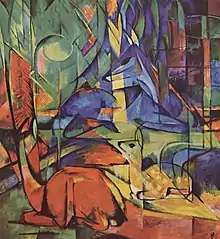 Rehe im Walde by Franz Marc