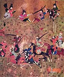 Artwork of the Battle of Dandanaqan