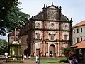 The Basilica Bom Jesus, Goa, India, contains the Tomb of St. Francis Xavier.