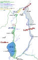 A map of current and historical borders and ceasefire lines in the Golan Heights (from 1923)