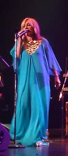 Googoosh during a concert in Canada